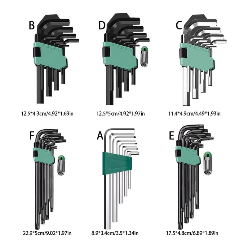 Premium 9 Size L Type Key Kit Corrosion Resistant Steel Hex Key Tool For Professional DIY Projects