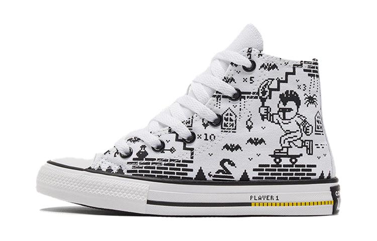 Converse Chuck Taylor All Star High GS 'Gamer Print - Weiß' 670211C