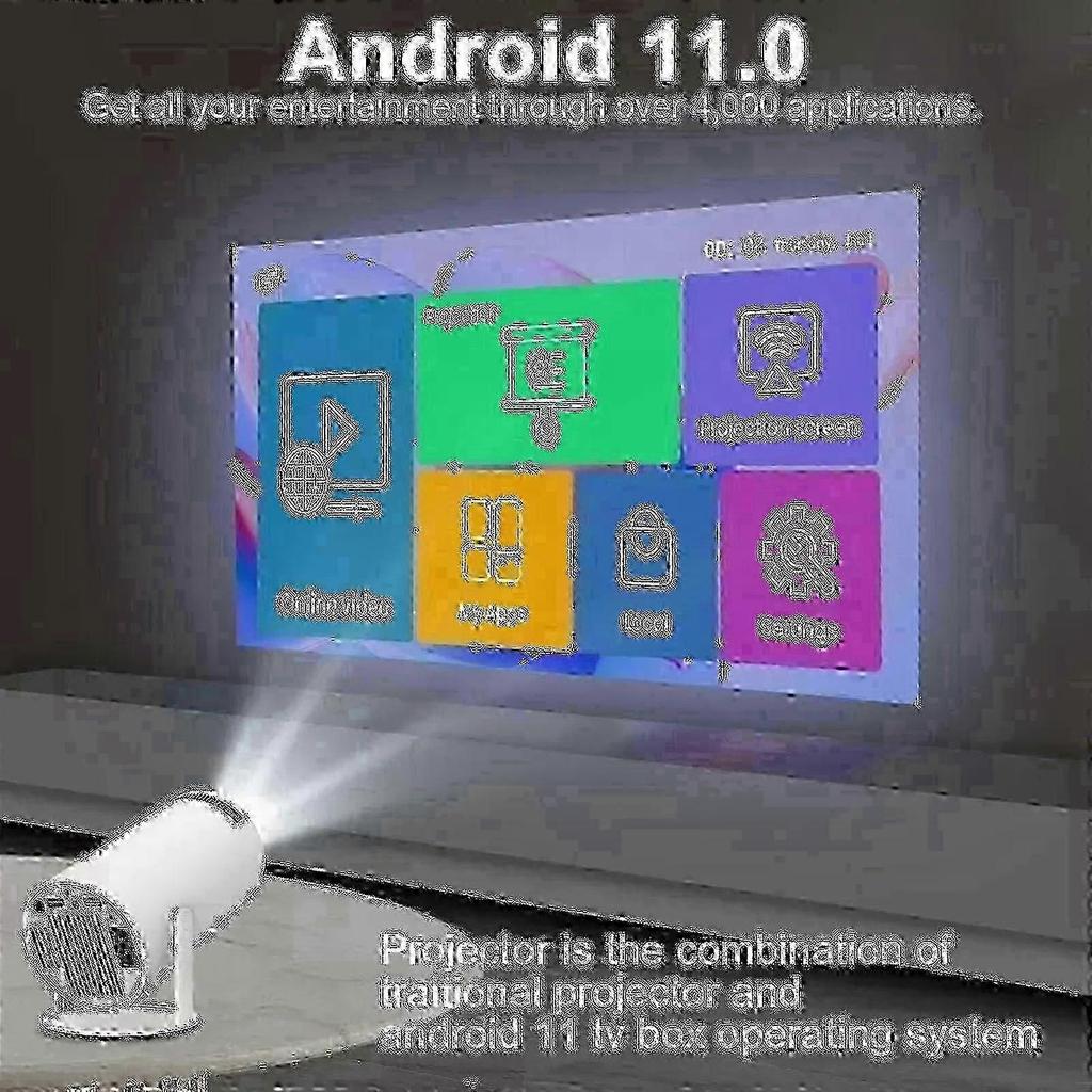 5G 4K Projector Smart HD LED WiFi Bluetooth HDMI USB Android