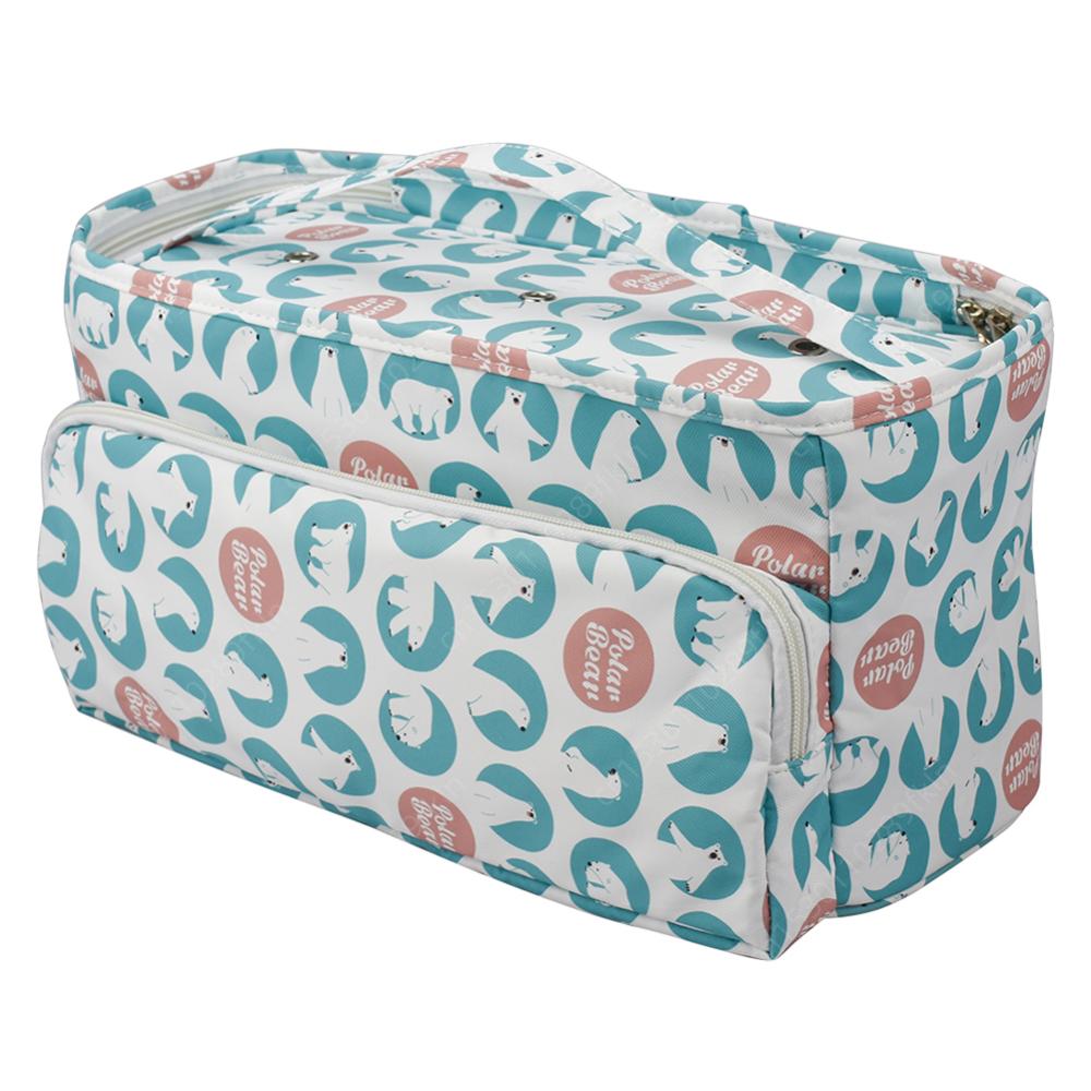 Oxford Cloth Knitting Storage Bag Print Wool Crochet Hooks Storage Tote Bag Needles Sewing Thread Yarn Holder Organizer