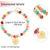Colorful Beads Pendant Necklace Acrylic Collarbone Chain Chunky Beads Necklace  Jewelry Gifts
