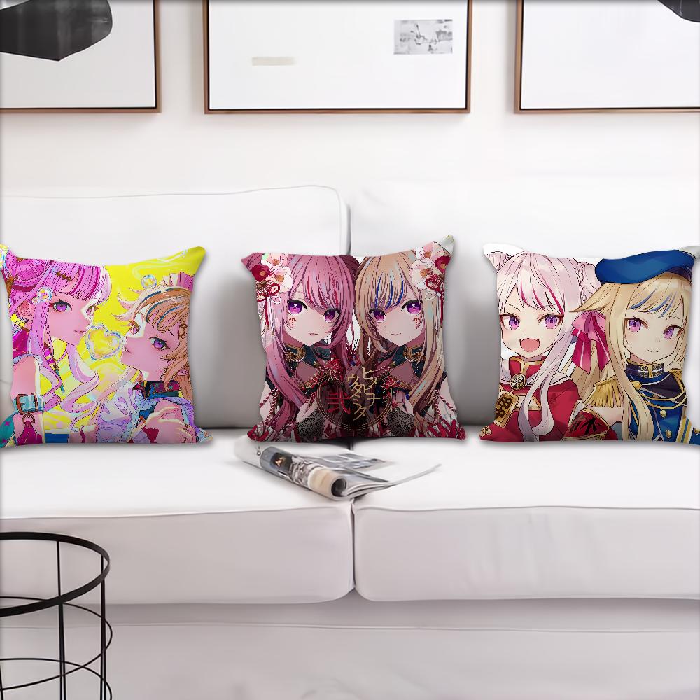 h-HIMEHINA Cushion Cover Comfortable Soft Pillow Case for Sofa Living Room Home Office Band Decor and Protective Covers