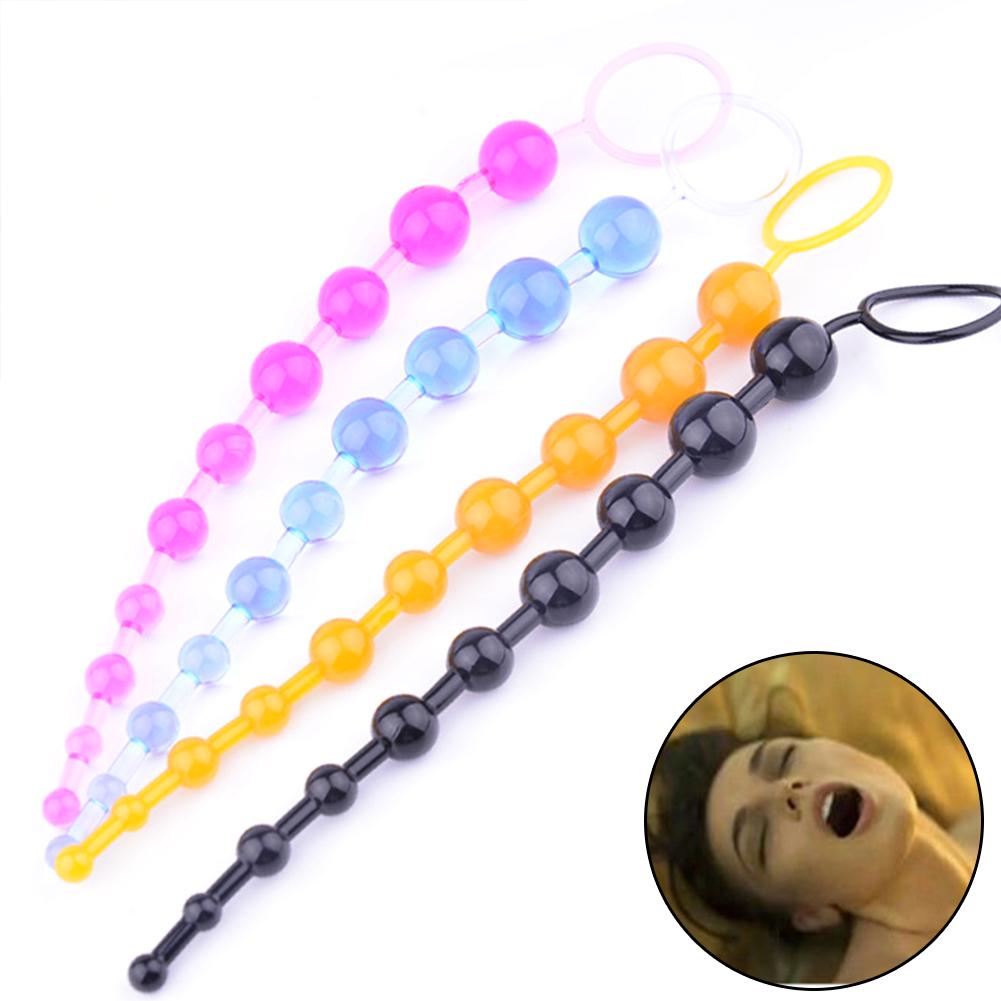 Unisex Plug Stick Flirting Masturbator Beads Anal Sex Pull Toy
