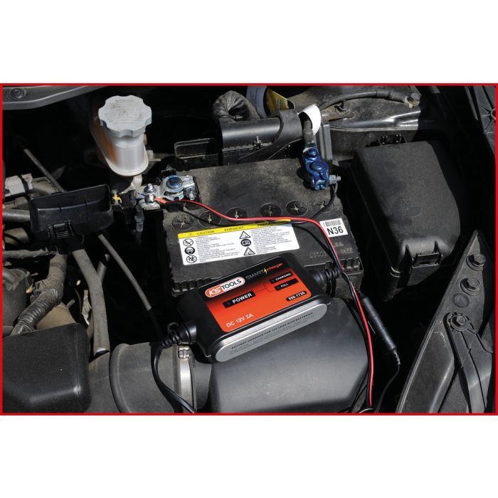 Chargeur de batterie 12 V/2 A - KS Tools 550.1730 - Câbles Batterie auto