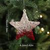1PC luxurious velvet Christmas decoration easy to hang Christmas decoration exquisite and cute snowflake deer pendant