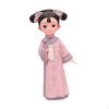 Girl Resin Statue Miniature Figurine Gift Doll Toy Folk Dress Decoraitve Sculpture Traditional