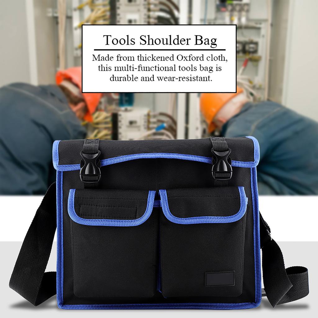 Thickened Oxford Cloth Tools Shoulder Bag Holder Organizer for Electrician Repairman