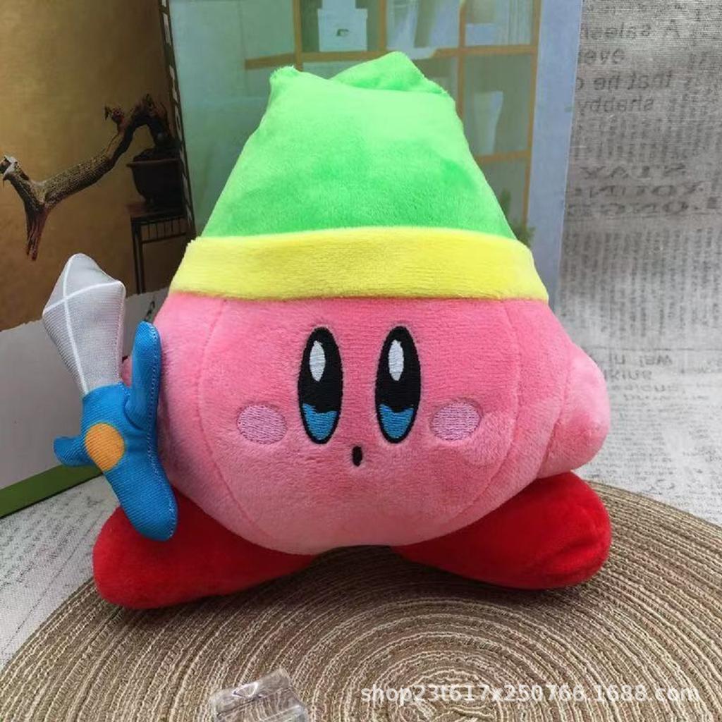 Kirby Plush Toy Stuffed Animal, Nintendo Cartoon Claw Machine Doll, Soft Kawaii Birthday Gift, Multiple Sizes