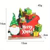 1Pc Creative Wooden Christmas Decorations DIY Wooden Crafts for Christmas Tabletop Decorations for New Year Gifts