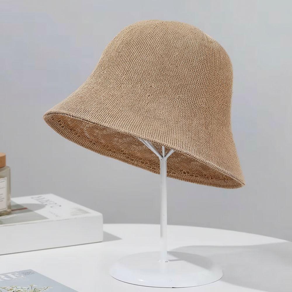 Fashion Double Layer Bucket Hat Foldable Sun Protection Fisherman's Hat Sun Hat Women Girls