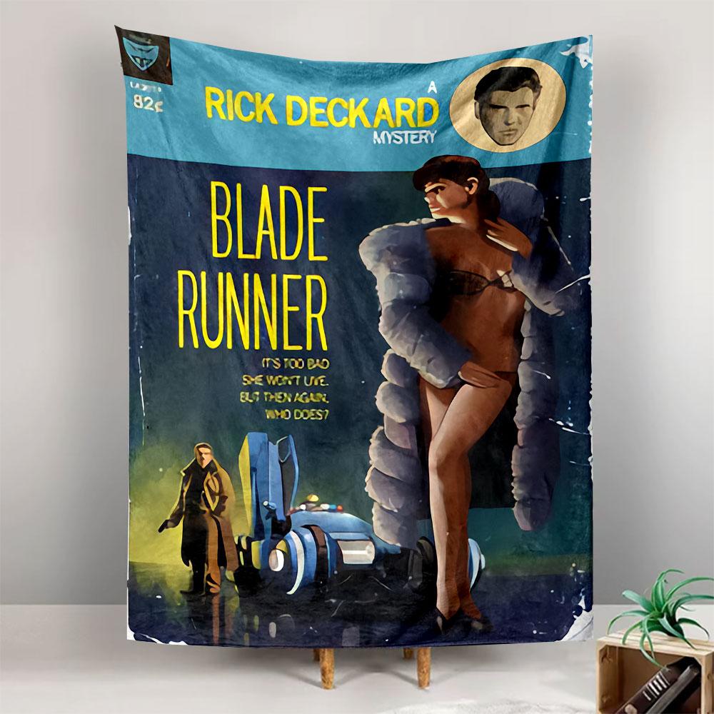 Blade Runner Deckard Tapestry Wall Hanging, Rick Deckard Movie Poster Art, Retro Wall Decor for Bedroom Living Room Dorm