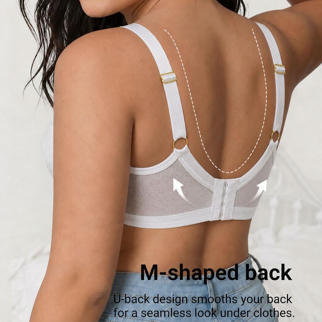 Large Bust Special Bra Wireless Seamless Tank‑Style Sports Bra Push‑Up Side Fat Collection Women Lingerie