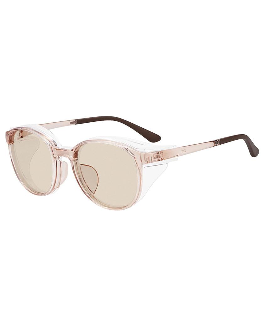 Boston-style 2-way sunglasses for pollen and droplet protection (detachable hood) (Brown (Beige) - ZN261G0441A1)  PROTECT 2WAY  Pollen glasses,