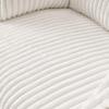 Soft single sofa with backrest and armrests, made of flannel and 30D high-resilience foam