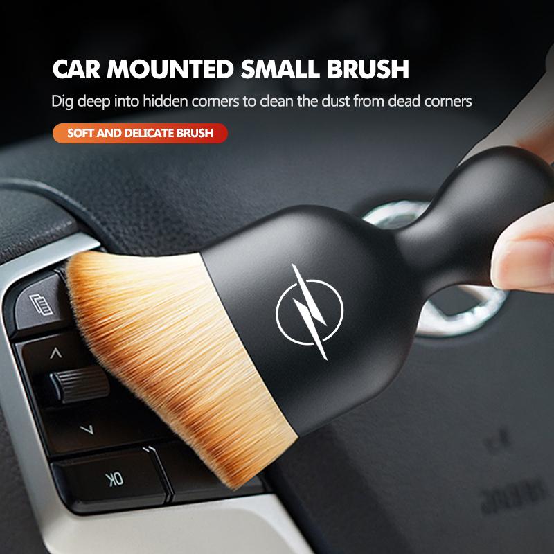 Car Brush Crevice Dusting Detailing Air Vent Cleaning Soft Brush Accessories For Opel OPC Astra J H G K Insignia Corsa D B E