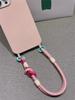 Korean Cute Colorful Mobile Phone Portable Anti-loss Lovely Knot Hand Bracelet For iPhone 16 Pro Max Samsung Flip 6 Coloed Rope