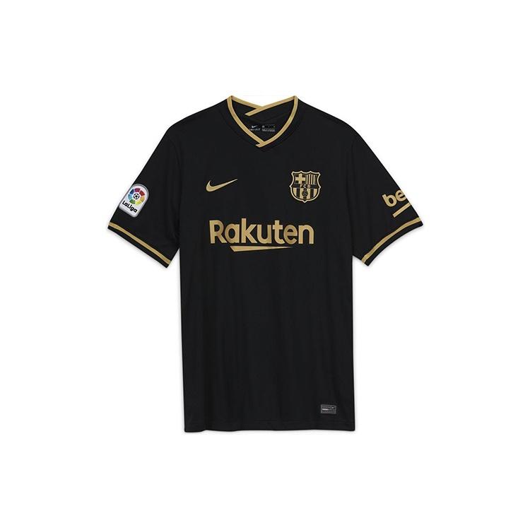 Nike FC Barcelona 20/21 Fan Edition Jersey Black Gold Men s CD4231-011 S