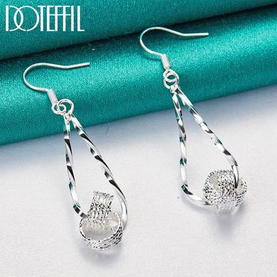 Hanger Oorbellen Zilver Mode Sieraden