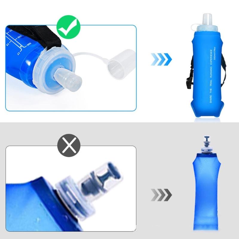Light Weight Sport Water bottles Carrying Bands Wristband 500ml Outdoor Sports Water Bag for Running Cycling Enduring