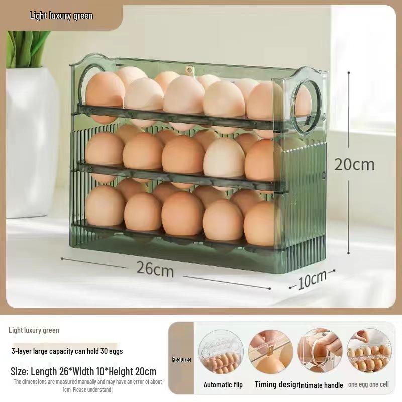 Refrigerator Side Door Egg Storage Organizer