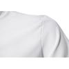 Summer Solid Stand Collar Men's Casual Shirt Buttons Short Sleeve White Black Shirts Men Pullover Top