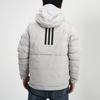 adidas Warm Hooded Casual Sports Cotton Jacket Winter Men Jacket Gray FT2416