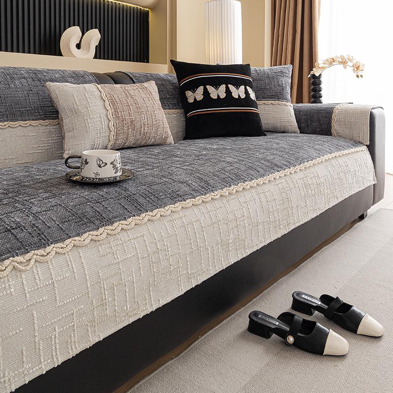 Light Luxury High-End Sofa Cushion New Four-Season Universal Seat Cushion Combination Sofa Cover Backrest Cover Cloth Towel