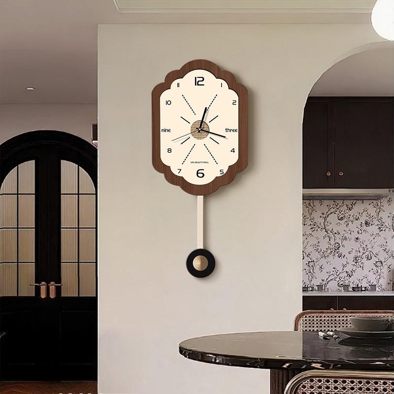 Nordic Pendulum Clocks Art Aesthetic Elegant Silent Wall Clocks Creativity Watches Home Room Decoration Interior Ornaments