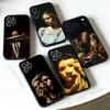 Caravaggio Paintings Phone Case Silicone Soft For IPhone 16,17,15,11,13,12,14,Mini,Pro,Max,Plus,Air,E Black