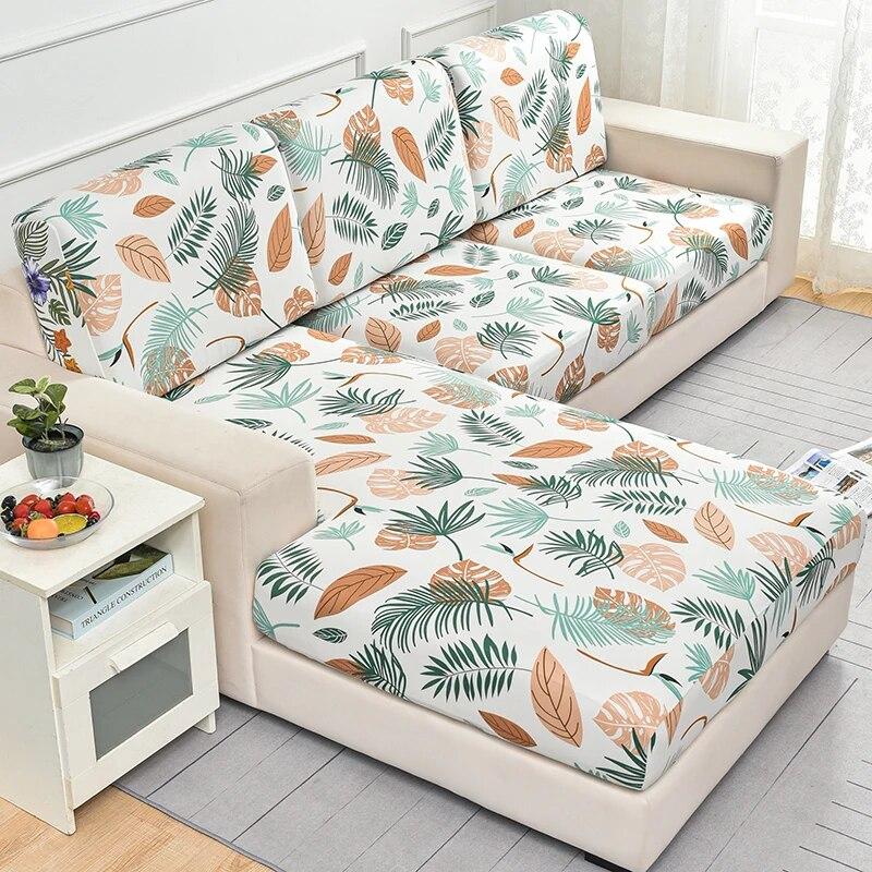 Printed Sofa Slipcover Soft Non-slip Stretch Sofa Cover for Living Room Bedroom Office Home Decor Pets Kids Furniture Protector