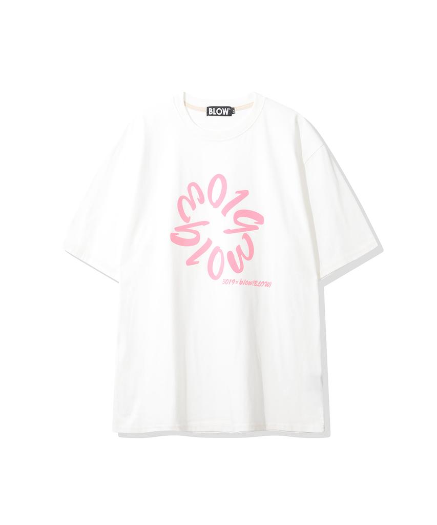 BLOW Pigment_Typography T-Shirt [Pink Logo]