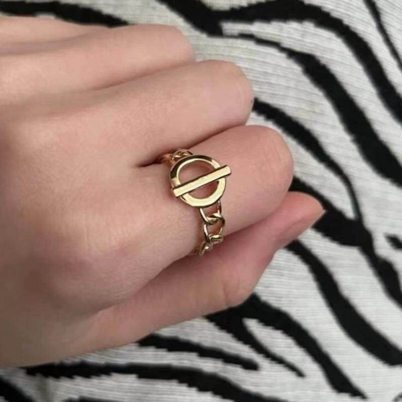 1 Stück Modischer und Schlichter Ring, Personalisierter Unisex Offener Ring