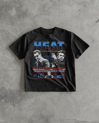 HEAT 1995 | Movie T-Shirt | Flim T-Shirt | Heavyweight Oversized | Drop Shoulder Streetwear Tee | Vintage Style