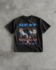 HEAT 1995 | T-shirt de film | T-shirt de cinéma | Lourd et Oversize | Manches tombantes Streetwear | Style Vintage