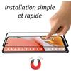 1 coque de protection transparente + 2 verres trempé bords noirs pour samsung galaxy a72 4g-5g avec stylet toproduits®