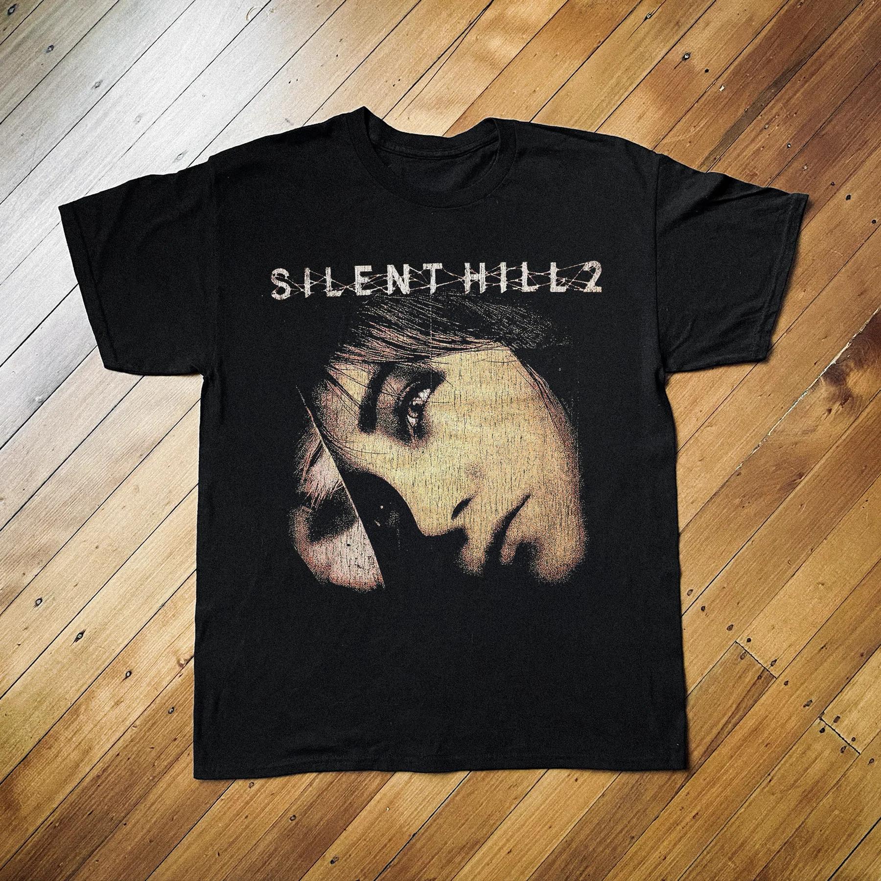 

Vintage Silent Hill 2 Black TShirt New SpringSummer Arrivals Streetwear Unisex Women 4XL