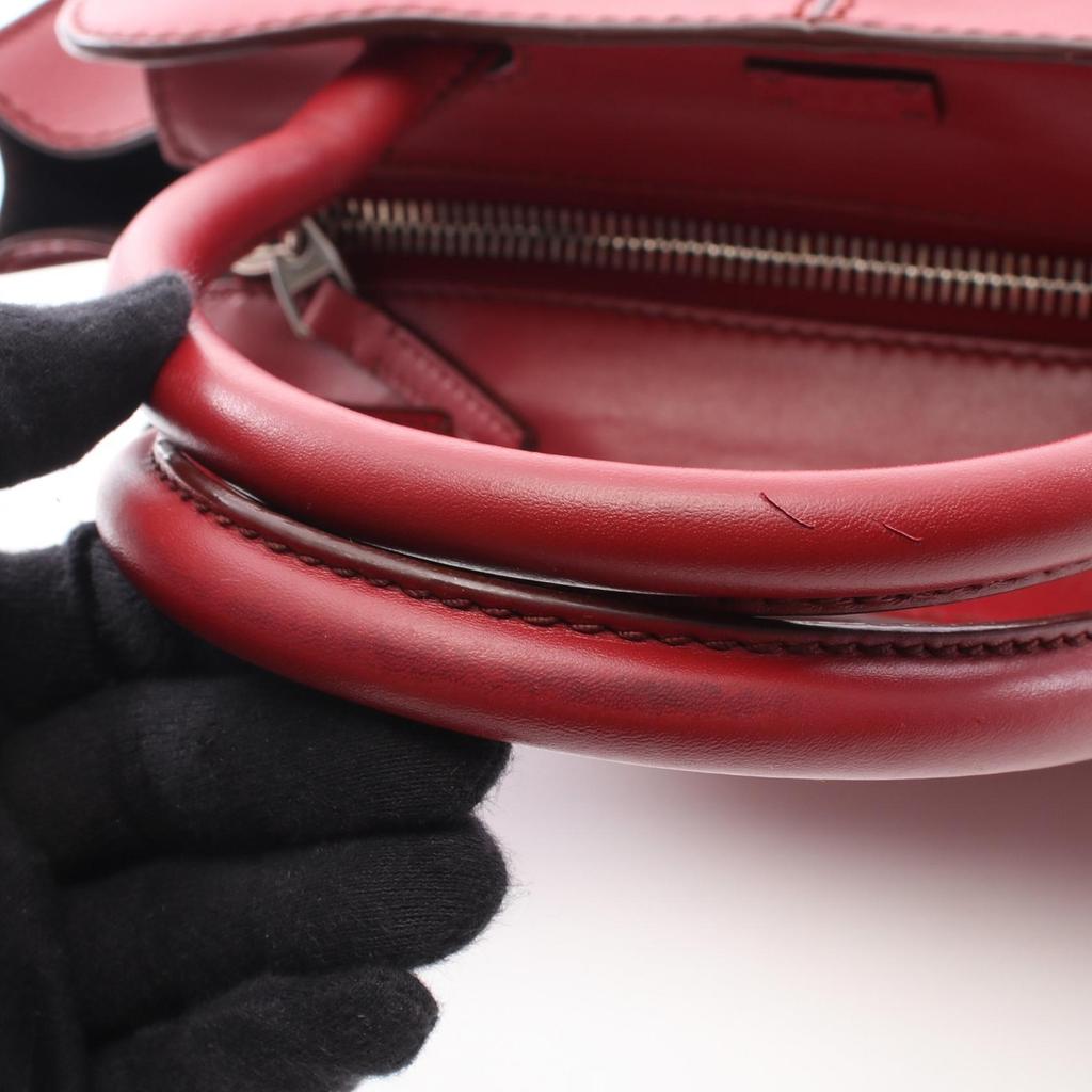 Used TOD'S Sera 2WAY Handbag leather Red Used Women