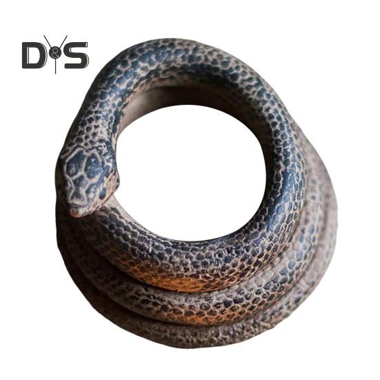 

Подсвечник из бетона в виде спиральной змеи, подставка для свечей, реалистичный 3D-подсвечник в виде змеи, украшение для праздничного стола Snake