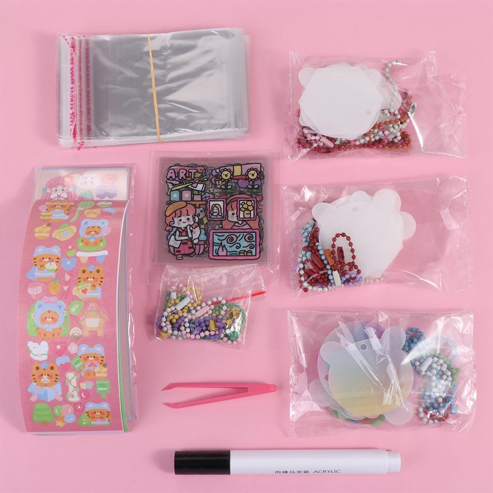 Full Set Guka Sticker Set DIY Keyring DIY Handbook Material Sticker DIY Keychain Making Kit