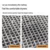 Alfombrilla de Baño con Borlas de Gofre Japonés: Antideslizante, Adhesivo Termofusible, Felpudo Absorbente para Puerta
