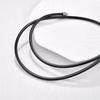 2/2.5/3mm Simple Rubber Rope Necklace For Men Women Fashion Jewelry Gift Casual Round Neck Black Necklace