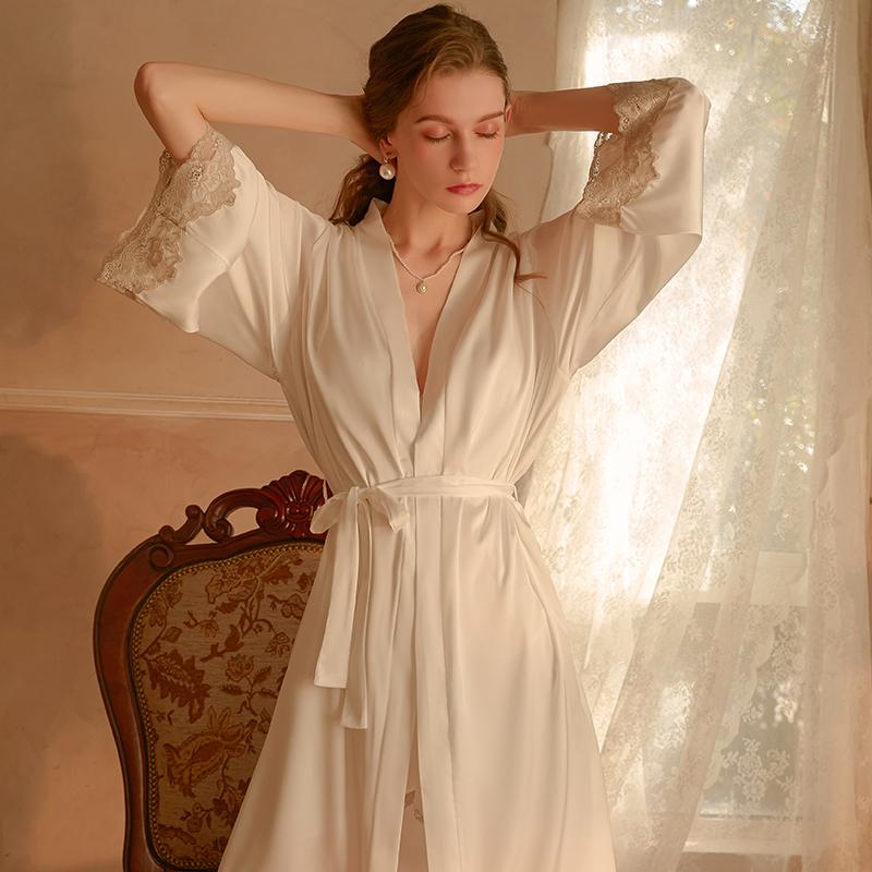 Summer Pajamas Set for Women Sexy Lace Satin Patches Solid Color Pajamas for Women Deep V Sexy Pajamas for Women