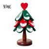 Festive Restaurant Accessory Christmas Tree Wooden Trivets, Durable Pine Wood Potholders with Storage Stand, Housewarming Gift for Kitchen Heat