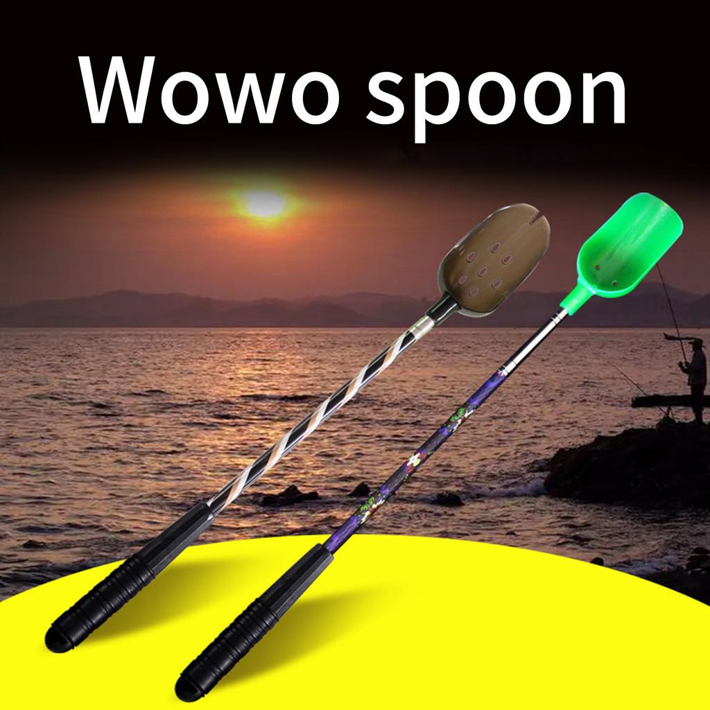 Rybářská návnadová vrhací lžíce 3dílná teleskopická vrhací lopatka na krmení partiklem, boilies, rybářské náčiní