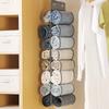 Bolsa Plegable Colgante para Almacenamiento de Pantalones, Organizador de Armario para Jeans Pantalones Camisas, Capacidad para 16 Pares