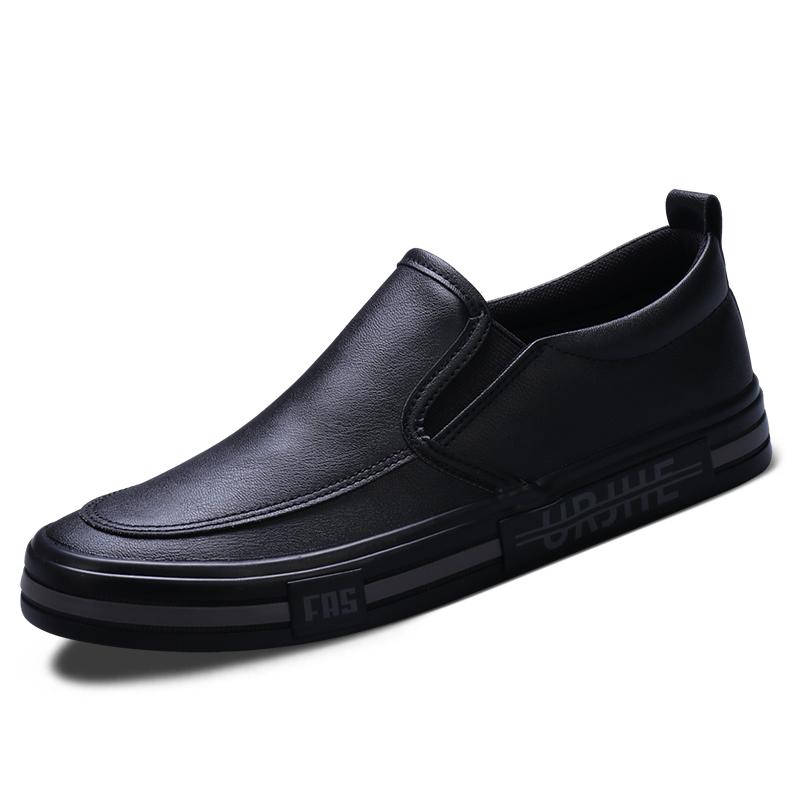 

Удобные кожаные формальные мужские лоферы без застежек повседневные мокасины для мужчин на открытом воздухе обувь для вождения обувь для отдыха и прогулок универсальная обувь для ленивых 44 чёрный