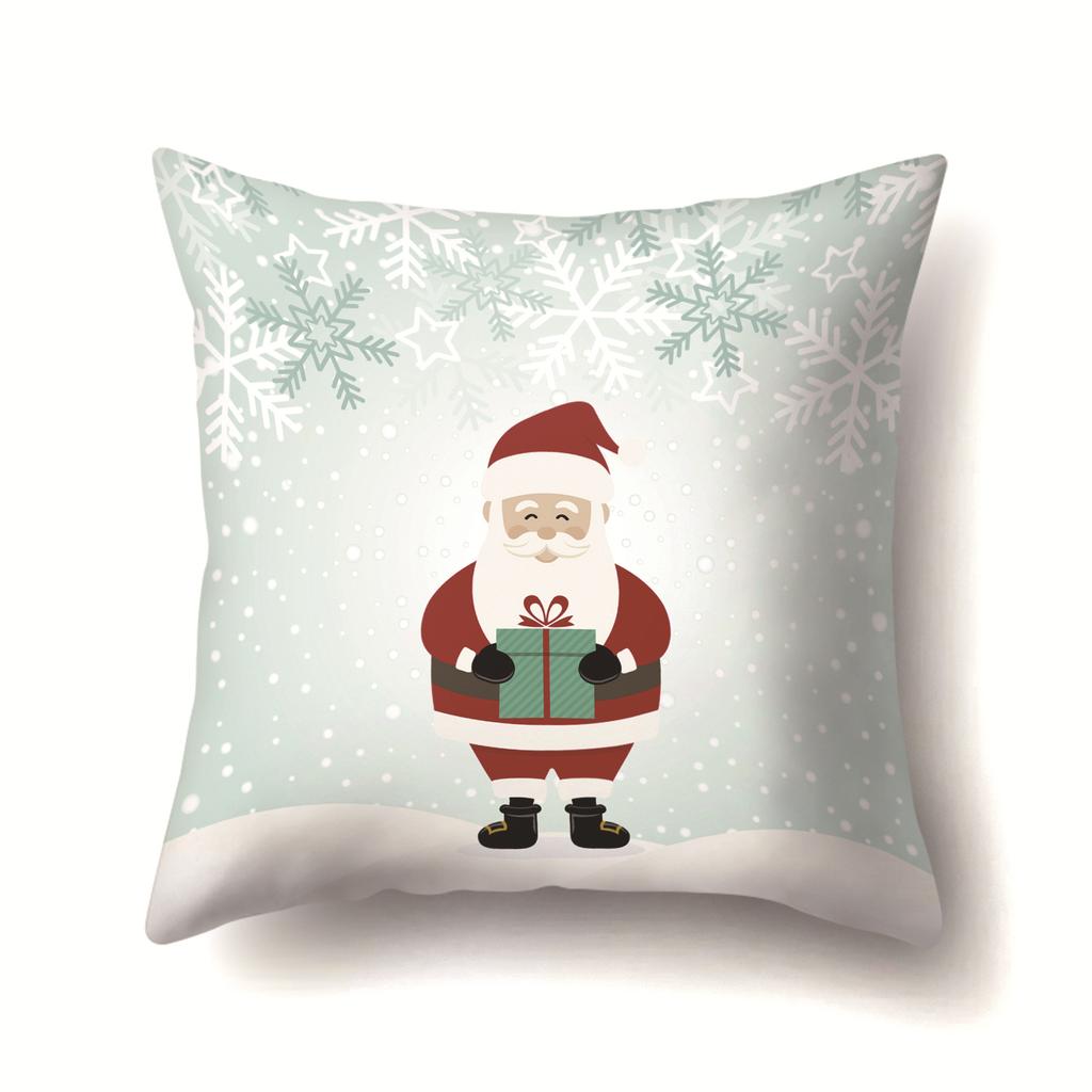 Christmas Santa Claus, Trees, Etc. Polyester Pillow, Sofa Cushion, Bedside Decoration