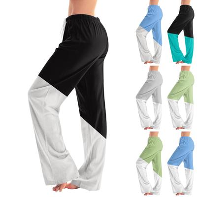 Pantaloni de pijama pentru femei Lenjerie de dormit Pantaloni casual cu șnur cu talie elastică Pantaloni comozi drepti yoga largi