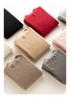 Women's Cashmere Knit Half-High Neck Sweater - Versatile Autumn/Winter Base Layer Top