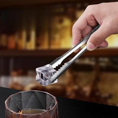 Stainless Steel Mini Sugar Ice Cube Clip Salad Barbecue Tongs Portable Food Tweezer Kitchen Utensils Food Ice Clamp Ice Tong